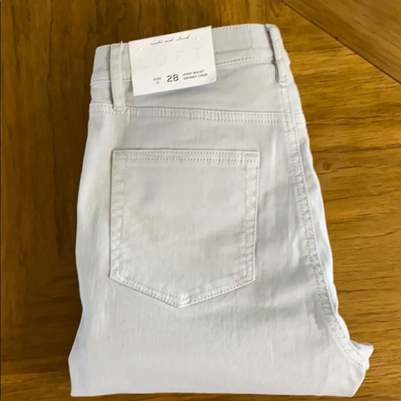 LOFT TIE DYE HIGH RISE SKINNY CROP JEANS - Picture 7 of 11